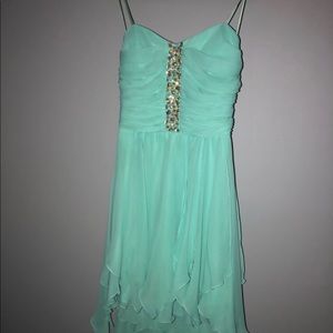 Teal formal dress